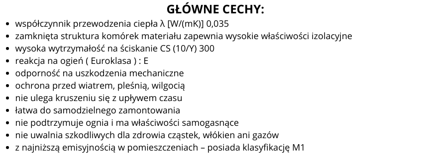 główne cechy E
