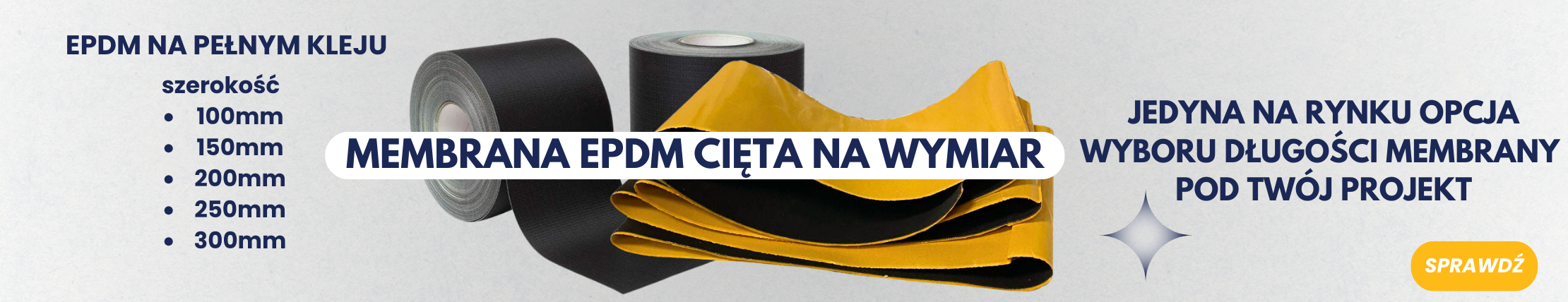 membrana EPDM długość cięta na wymiar